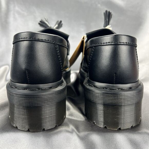 Dr. Martens V Adrian Quad Mono Shoes Black Platform W 7 / M 6 EU 38 Vegan 90s - Picture 13 of 16